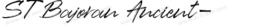 ST Bajoran Ancient字体转换